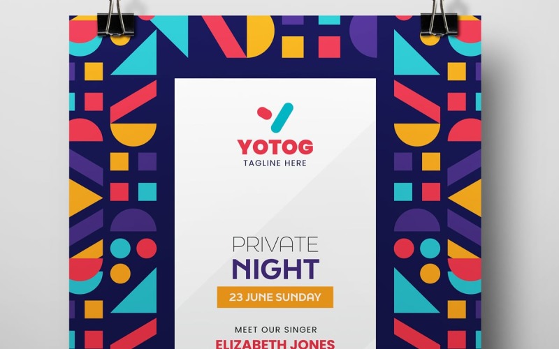 Private Nights Flyer Template Corporate Identity