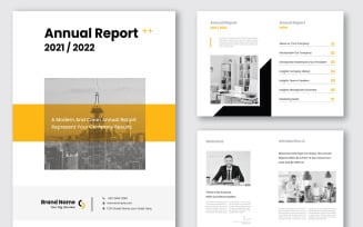 Annual Report Brochure Template Layout