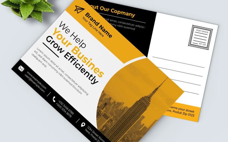 Business Post Card Design Corporate Identity