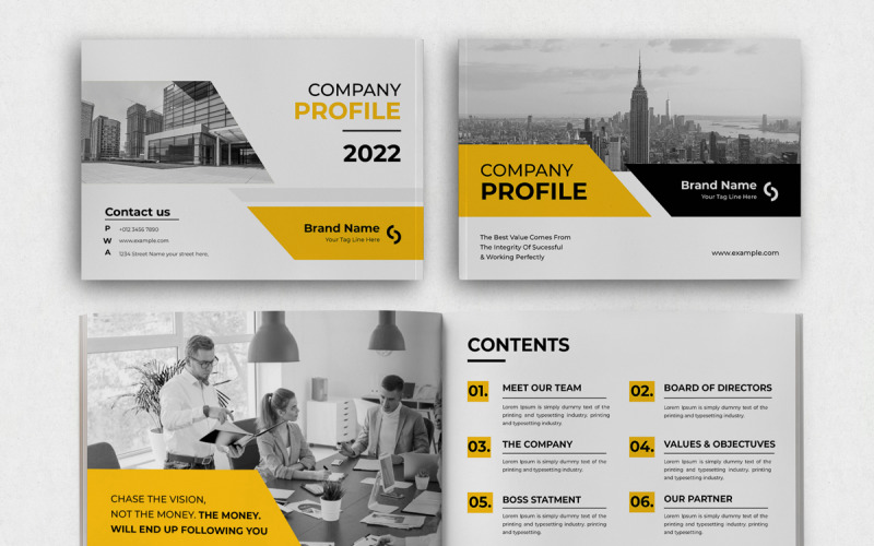Company Profile Landscape Corporate Identity