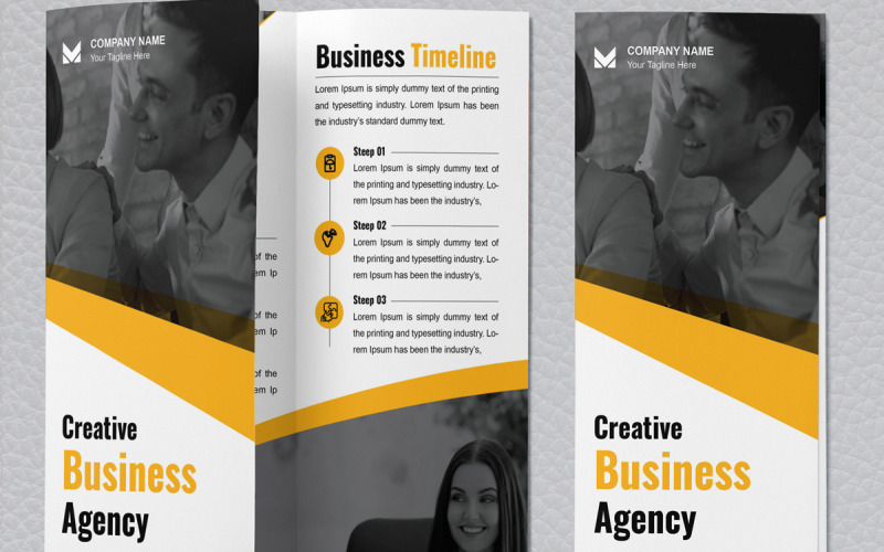 Corporate Trifold Brochure Templates Layout Corporate Identity