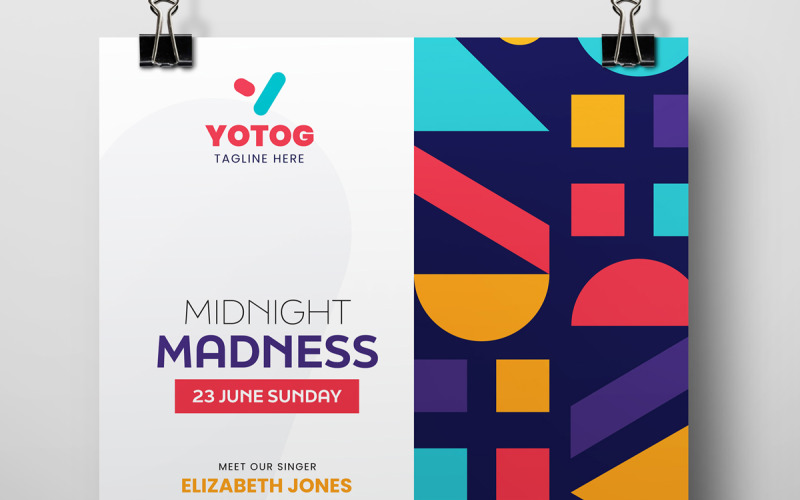 Midnight Madness Flyers Template Corporate Identity