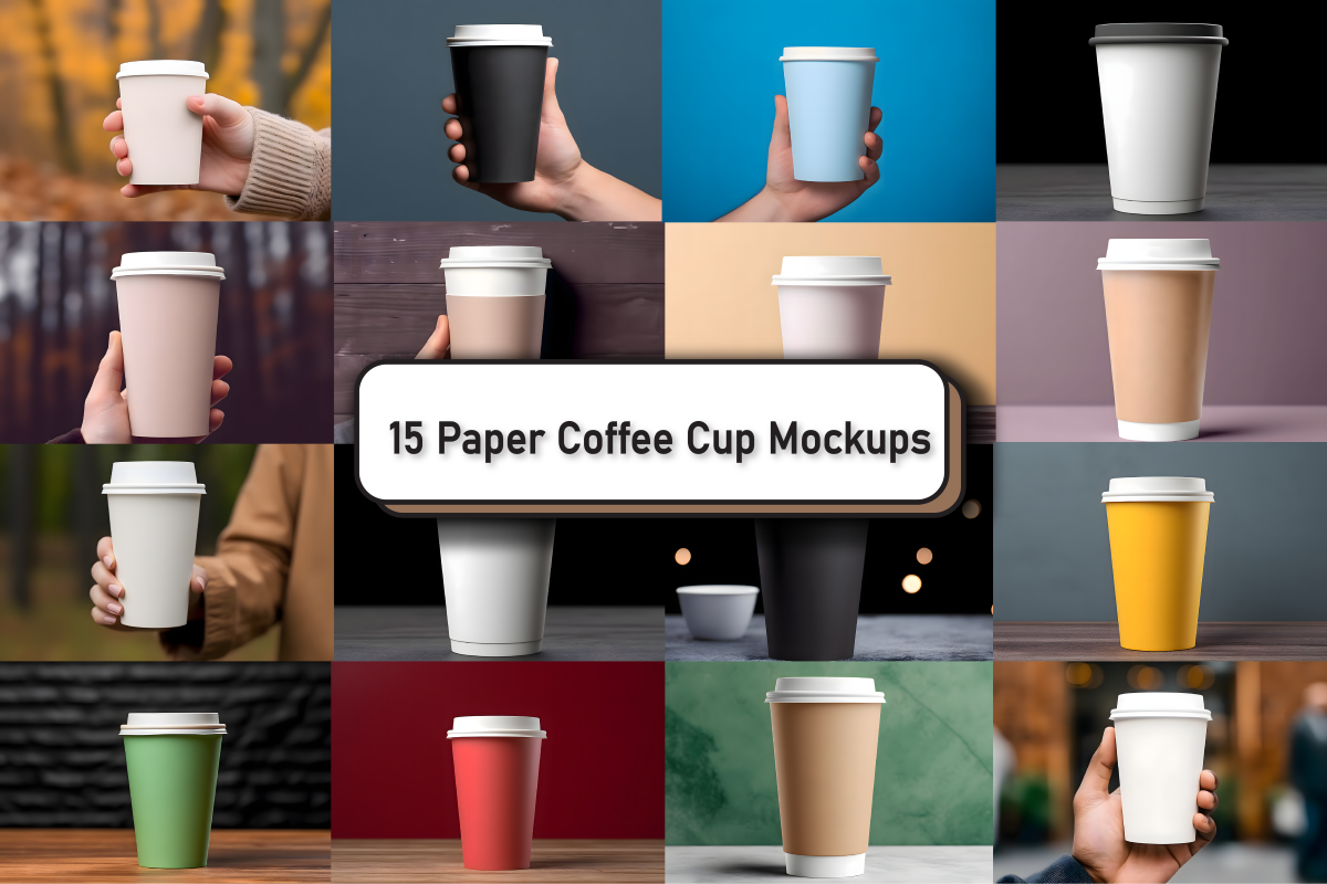 Paper Coffee Cup Mockup Bundle