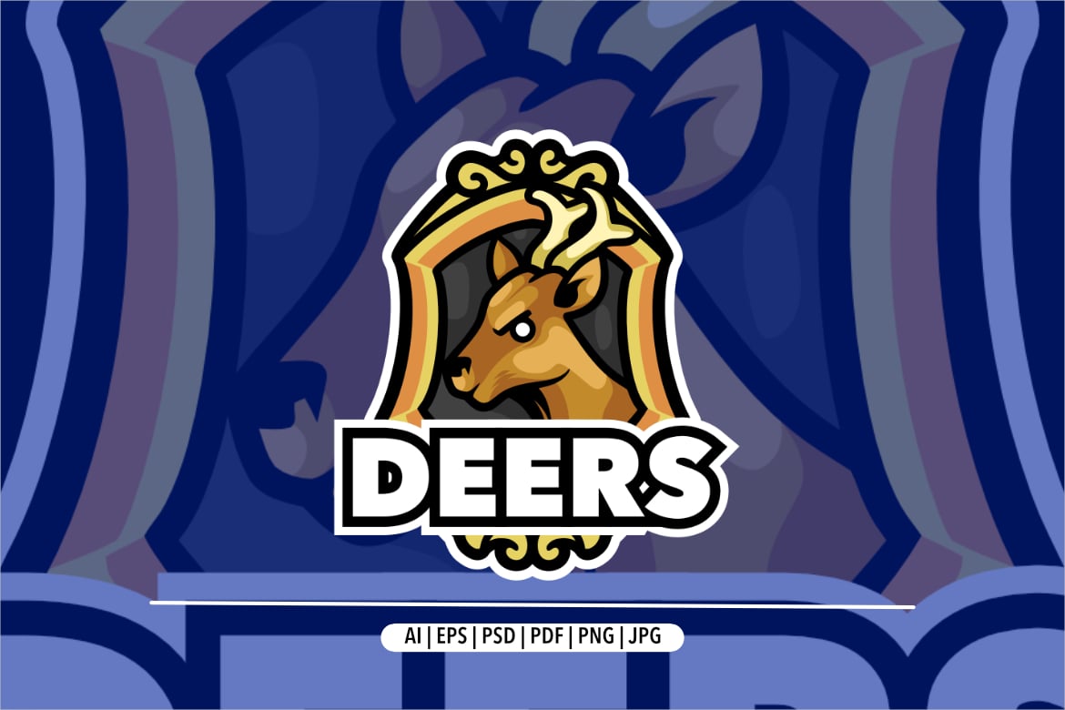 Kit Graphique #376898 Deer Head Divers Modles Web - Logo template Preview