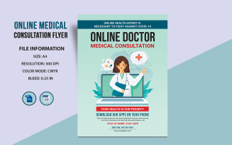 Online Medical Consultation Flyer