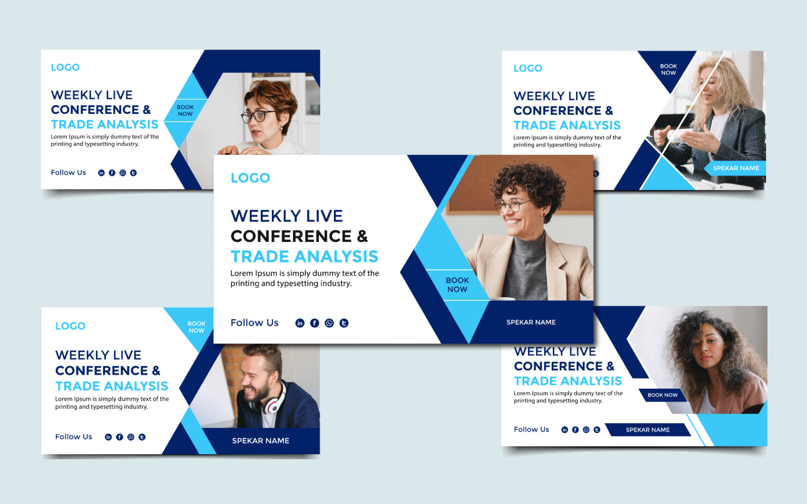 Progettazione di banner Web per conferenze