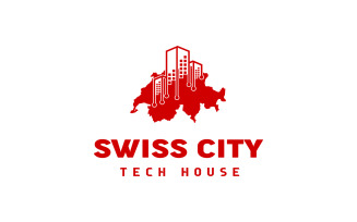 Smart Building Tech logo design template