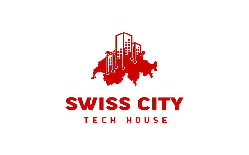 Smart Building Tech logo design template Logo Template