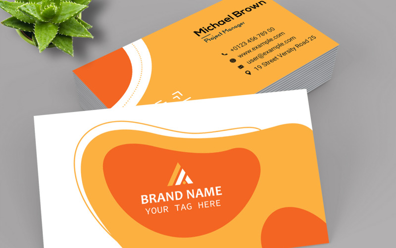 Unique Business Card Layout Corporate Identity