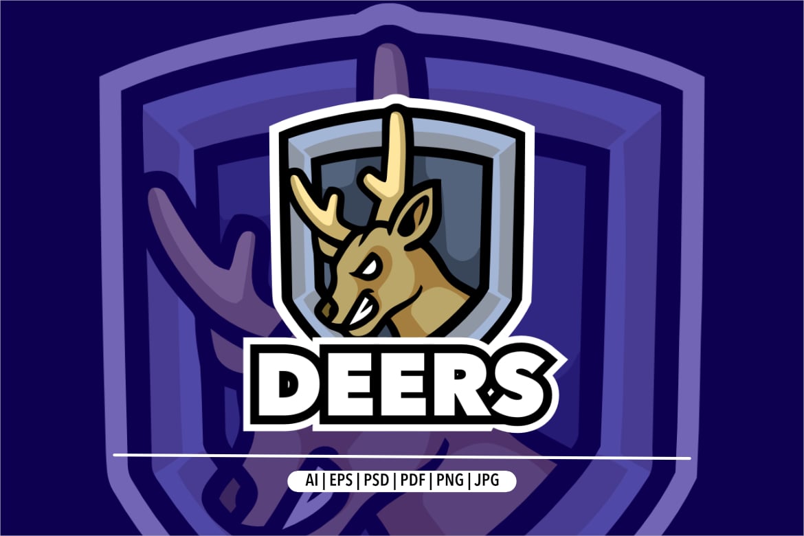 Kit Graphique #376900 Deer Head Divers Modles Web - Logo template Preview