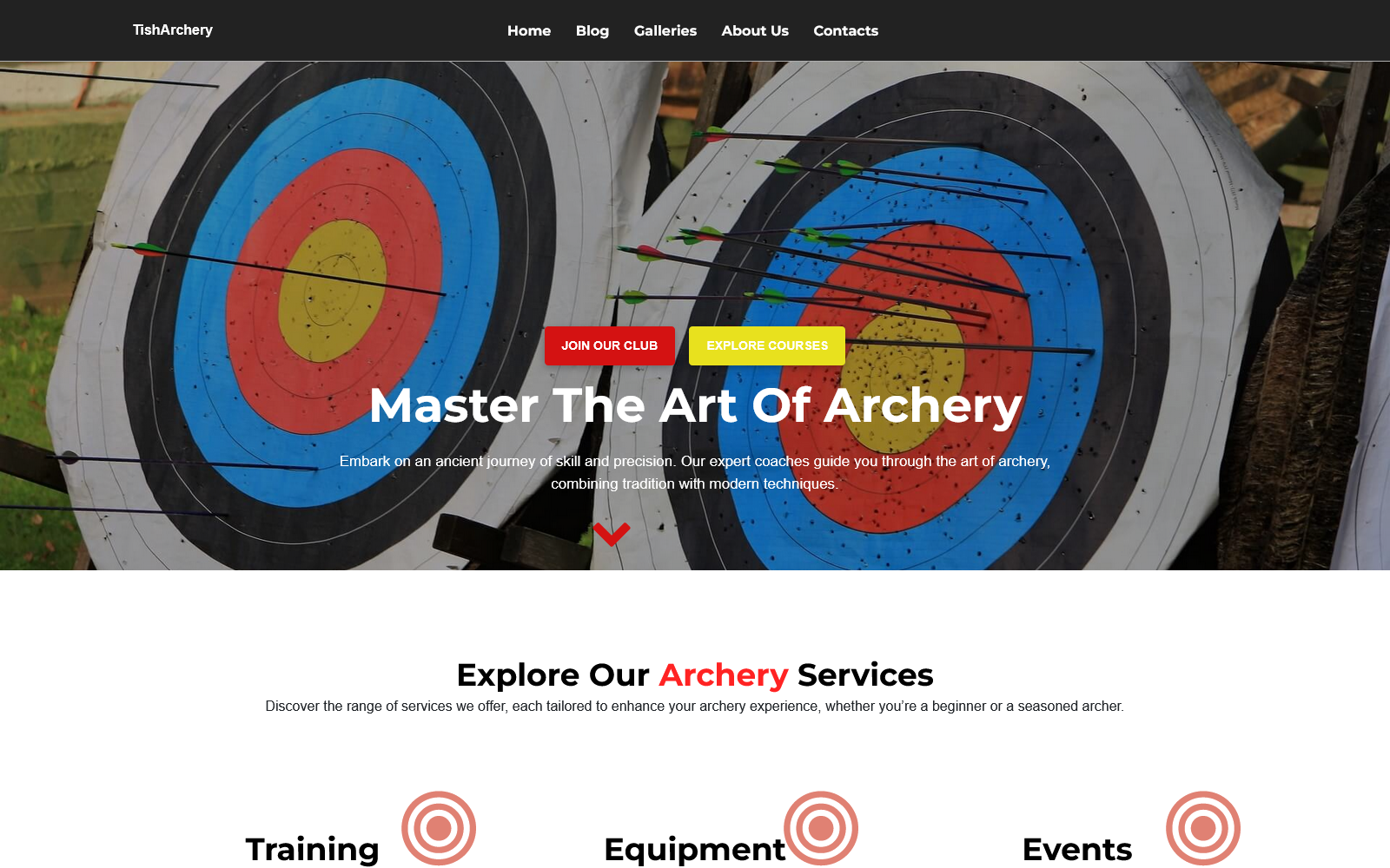 TishArchery - Archery WordPress Theme