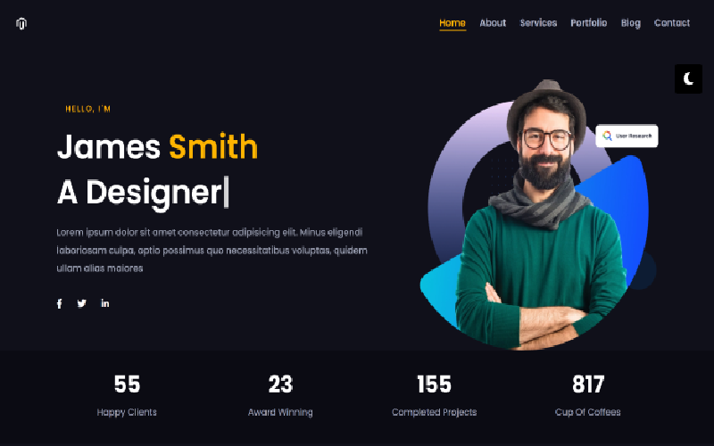 James Smith  - Personal Portfolio  Template