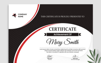 Black And White Certificate Templates
