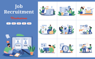 M723_Job Recruitment Illustration Pack 1