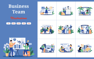 M726_Business Team Illustration Pack 1