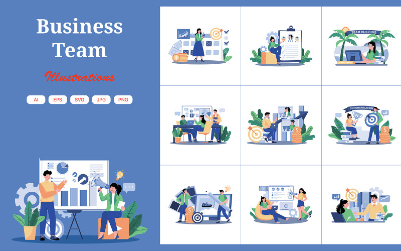 M726_Business Team Illustration Pack 1