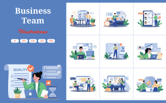 M726_Business Team Illustration Pack 2