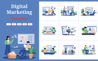 M727_Digital Marketing Illustration Pack 2