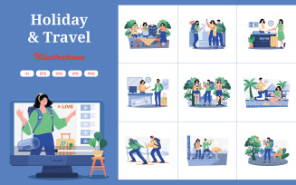 M728_Holiday & Travel Illustration Pack 1