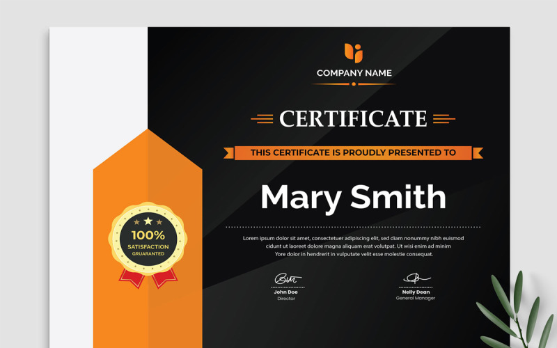Modern Certificates Templates layout Corporate Identity