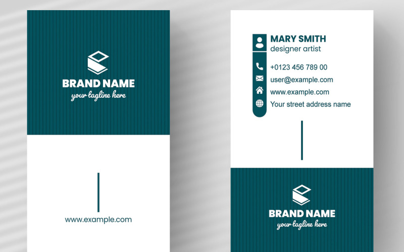 Professional Corporate Business Card Template Layout Corporate Identity
