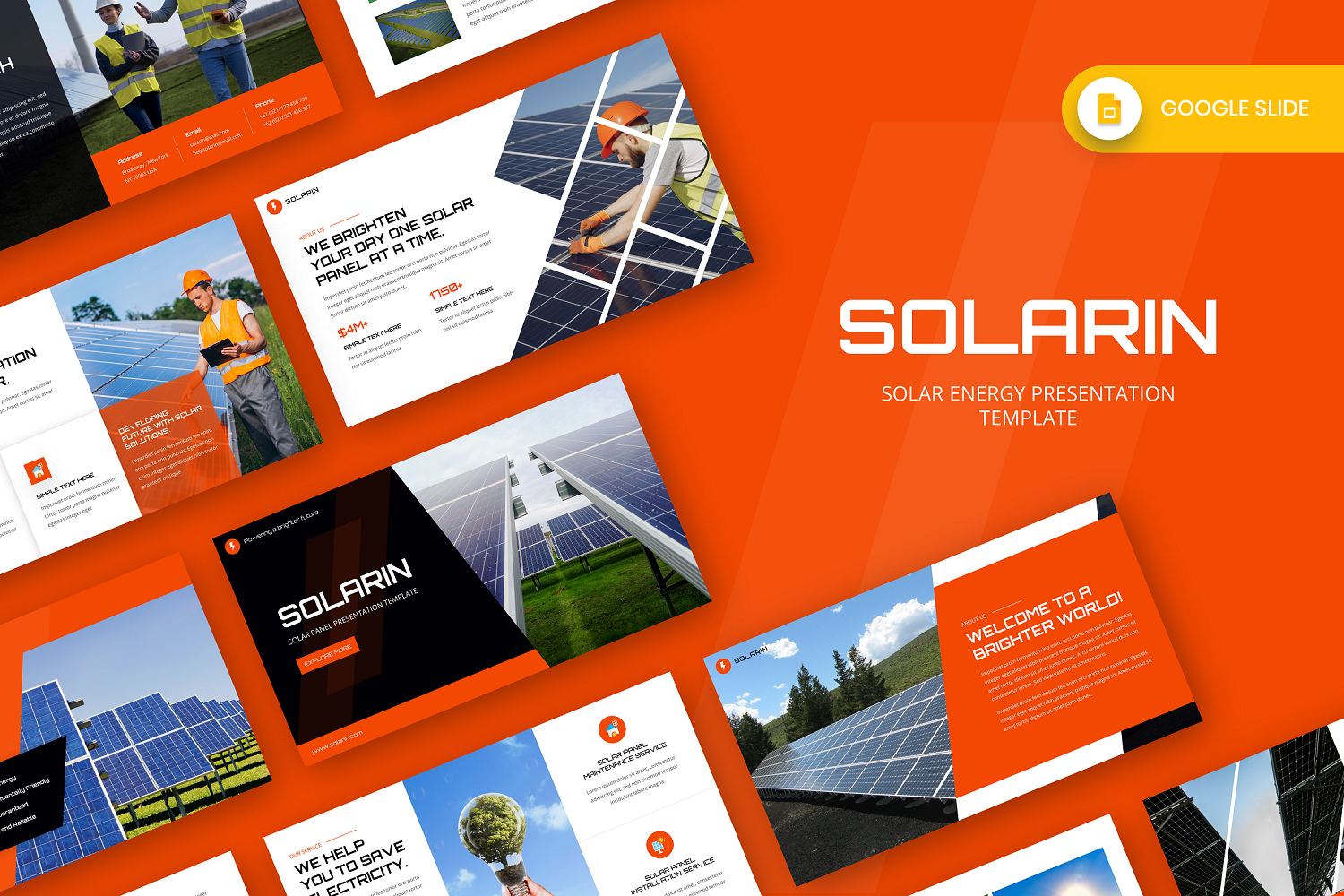 Solarin - Solar Energy Google Slide Template