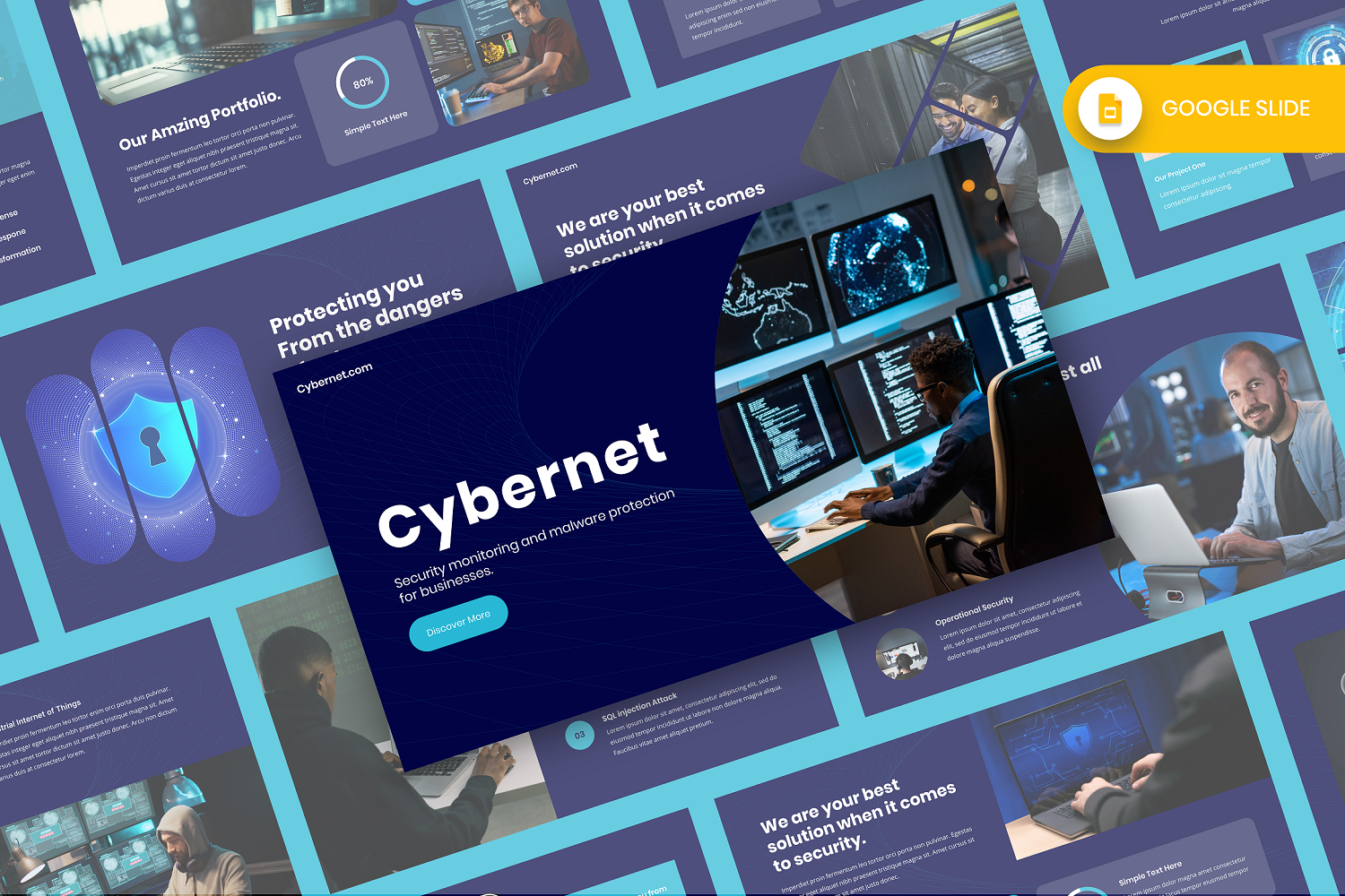 Cybernet - Cyber Security Google Slide Template