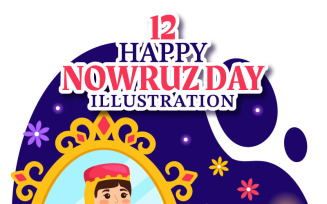12 Happy Nowruz Day Illustration