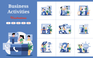 M681_Business Activities Illustration Pack 1