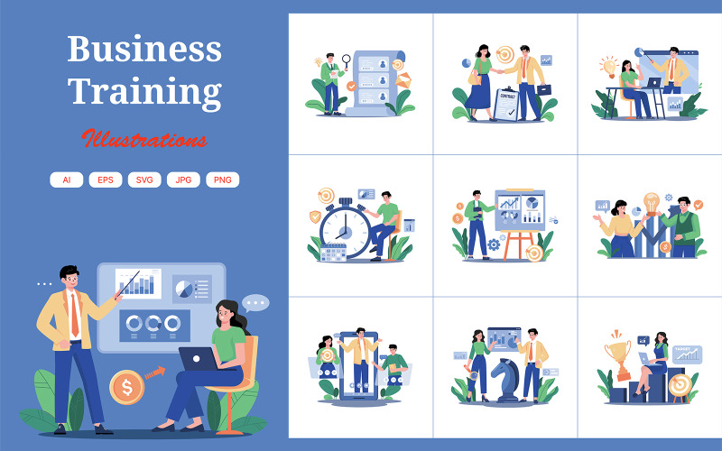 M685_Business Training Illustration Pack 1