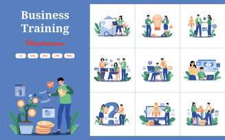 M685_Business Training Illustration Pack 2