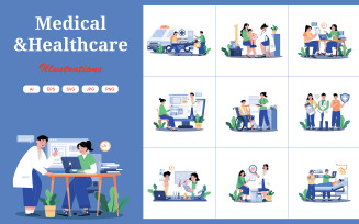 M699_Medical And Healthcare Illustration Pack 1