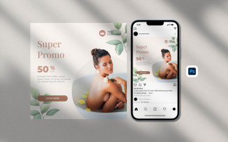 SPA Beauty Care Promotion Instagram Post
