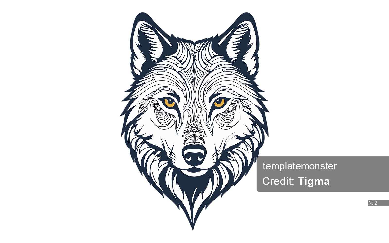 Kit Graphique #377191 Wolf Head Divers Modles Web - Logo template Preview