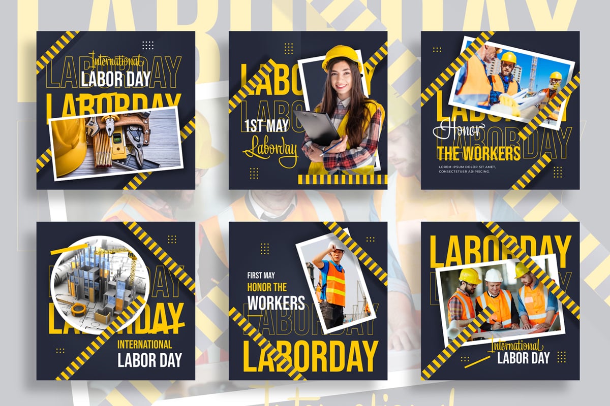Kit Graphique #377215 Laborday Workforceappreciation Divers Modles Web - Logo template Preview