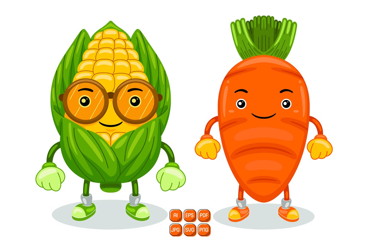 Kit Graphique #377294 Corn Mascot Divers Modles Web - Logo template Preview