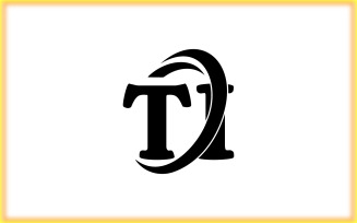 TI monogram logo template design