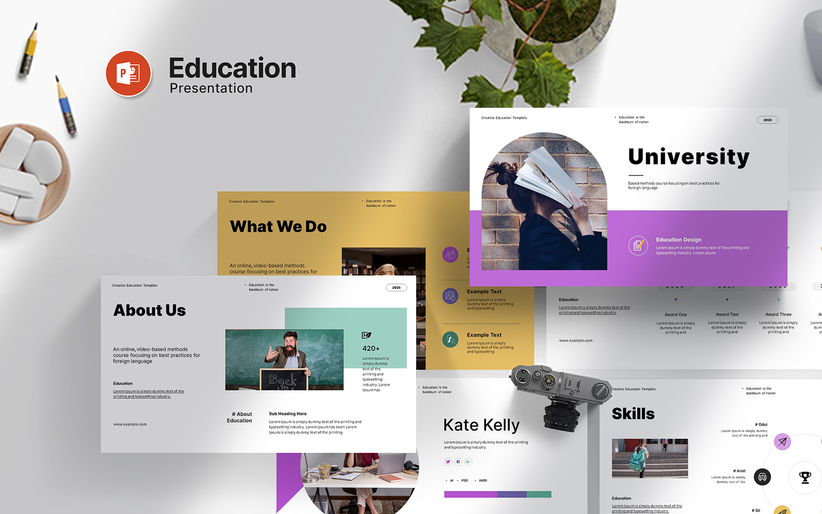 Kit Graphique #377305 Education Presentation Divers Modles Web - Logo template Preview