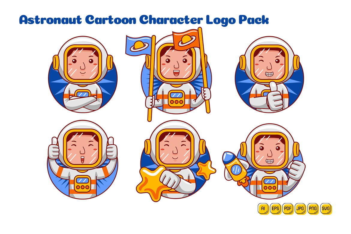Kit Graphique #377332 Astronaut Univers Divers Modles Web - Logo template Preview