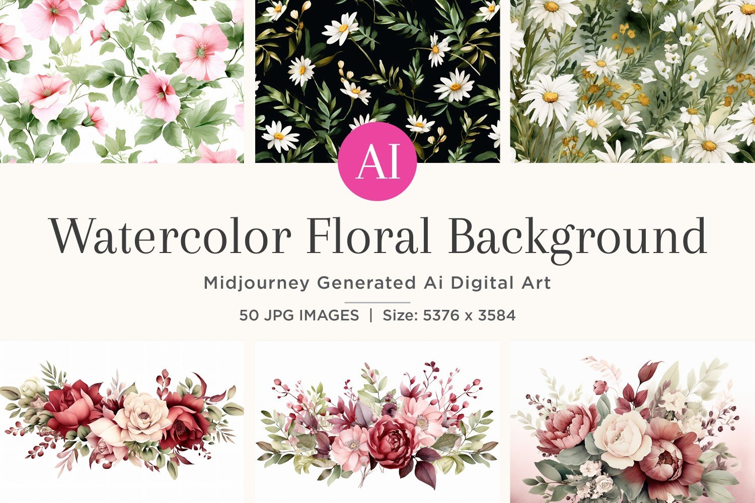 Kit Graphique #377395 Watercouleur Floral Divers Modles Web - Logo template Preview