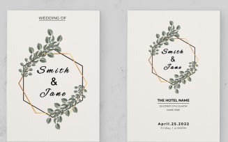 Botanical Wedding Invitation Card