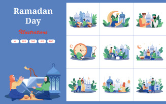 M662_Ramadan Day Illustration Pack