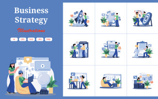 M666_Business Strategy Illustration Pack