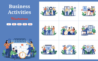 M674_Business Activities Illustration Pack 2