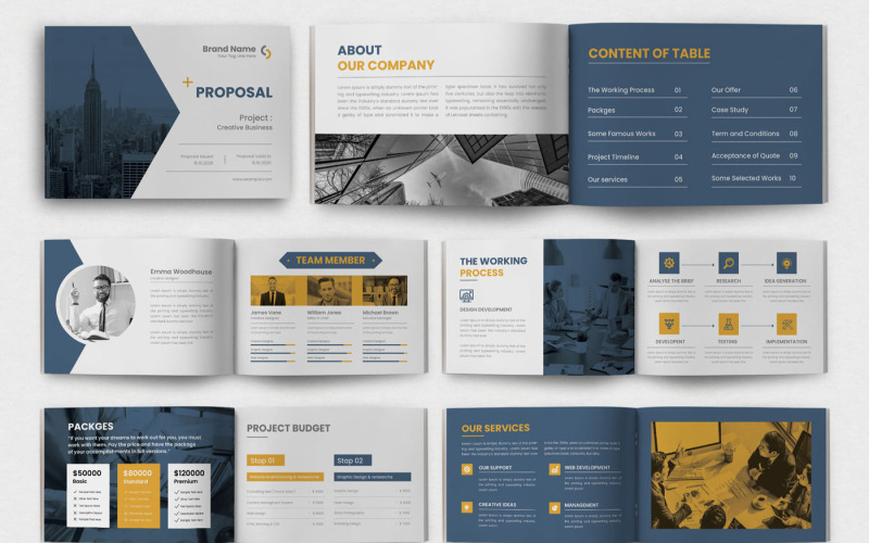 Project Proposal Design Layouts Corporate Identity