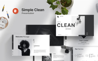 Simple Clean Presentation Template