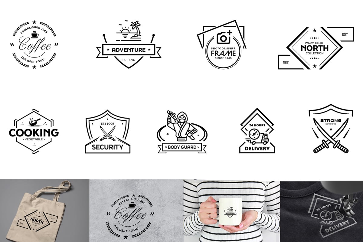 Kit Graphique #377425 Badgedesign Logocreation Divers Modles Web - Logo template Preview