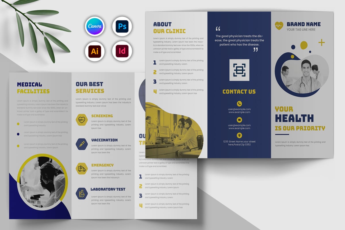Kit Graphique #377449 Bleu Brochure Web Design - Logo template Preview