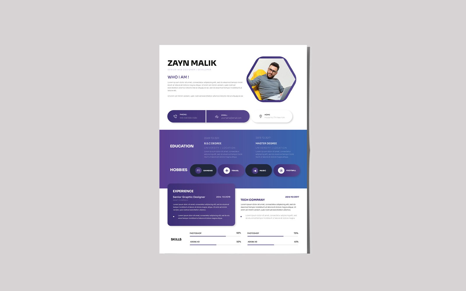 Template #377468 Business Resume Webdesign Template - Logo template Preview