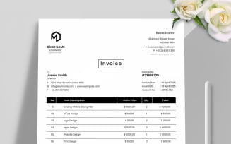 Clean Corporate Invoices Layout